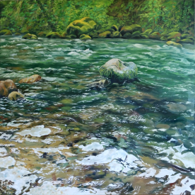 Deep Water Contemplations - painting by Tom Wheeler