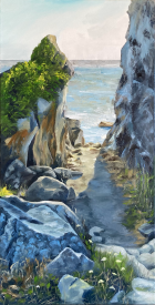 Passage to the Sea.  Oil painting by Tom Wheeler