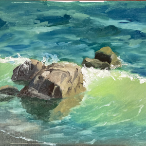 Ocean Wave - Plein Air painting